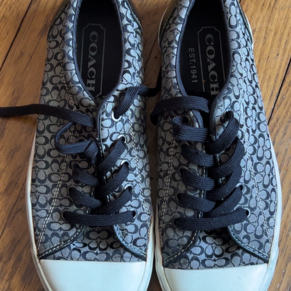 Coach Signature Canvas Sneakers | Women’s 9.5 | Authentic | Vintage - Picture 5 of 9